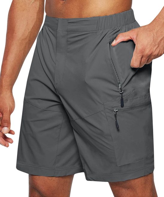 Men's Outdoor Sports Zippered Multi-Pocket Cargo Shorts