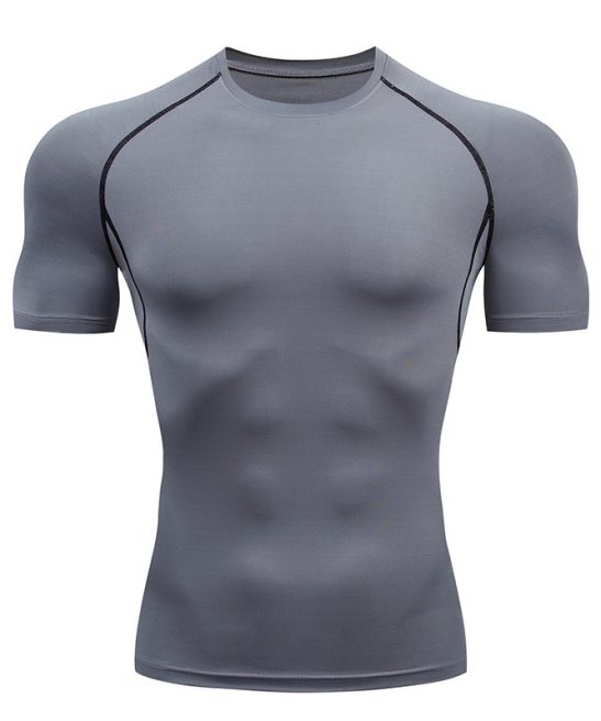 Men's Sports And Fitness Quick-Drying Round Neck Short-Sleeved Tops