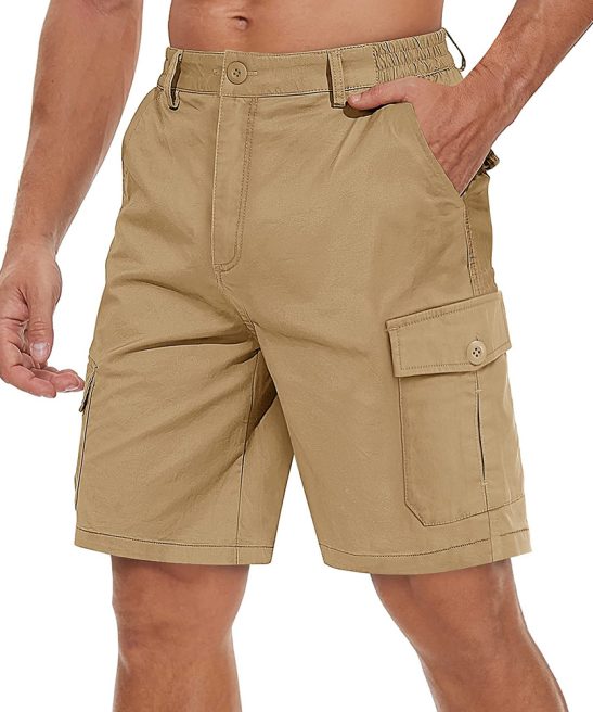 Men's Outdoor Sports Straight Multi-Pocket Cargo Shorts