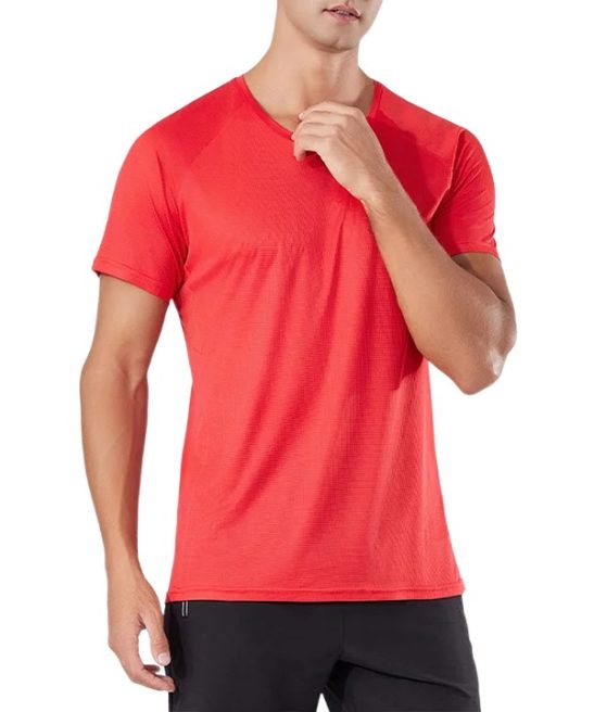 Men's Sports And Fitness Quick-Drying Round Neck Short-Sleeved Tops
